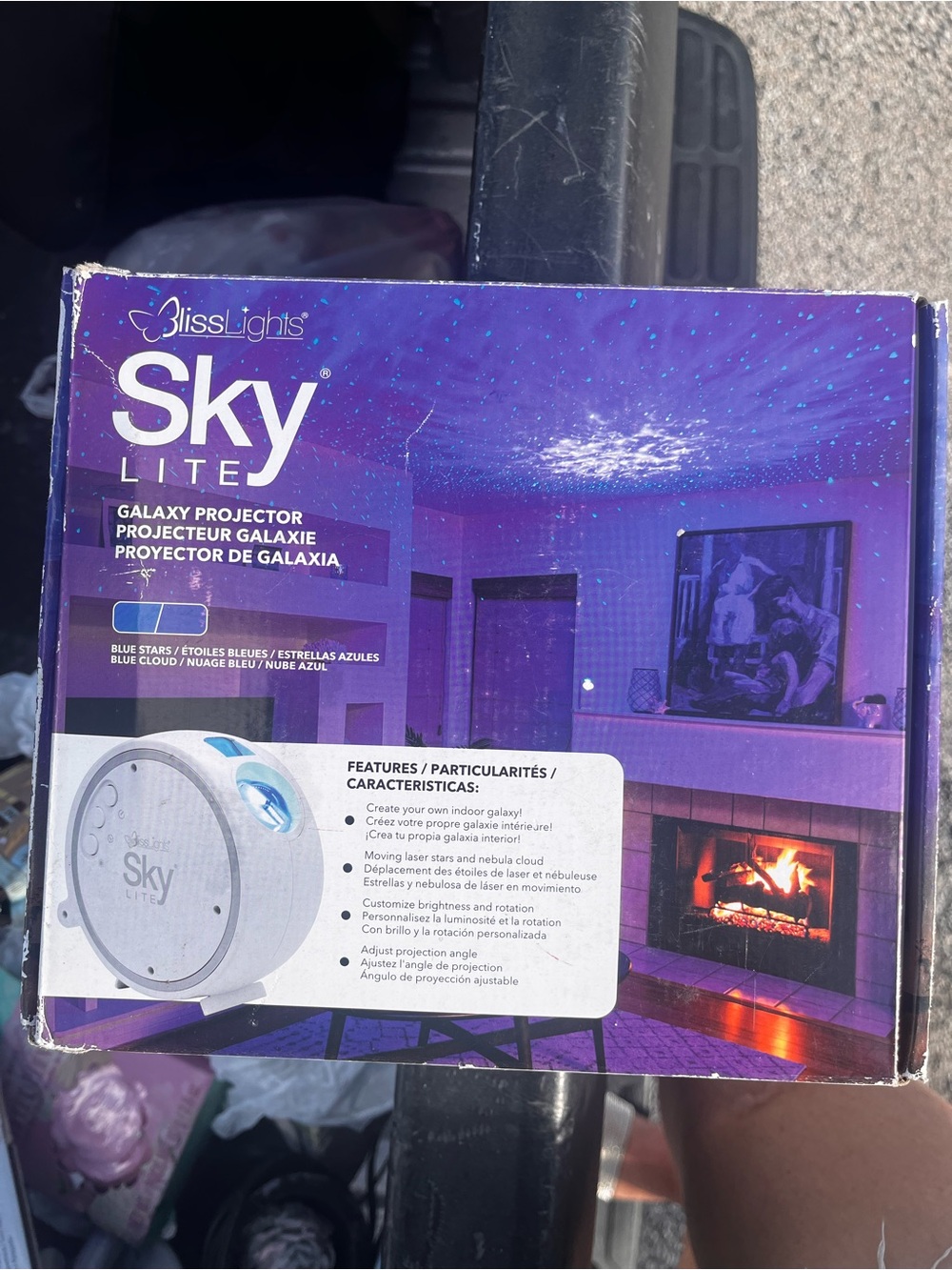 Sky Lite Galaxy Projector - Purple and Blue